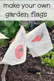 Diy Flag Garden Markers For Kids To Make