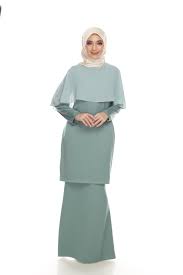 ● kurung nayla in dusty green color. Rosezie Collection Online Store
