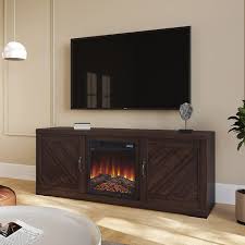 Farmhouse Electric Fireplace Tv Stand
