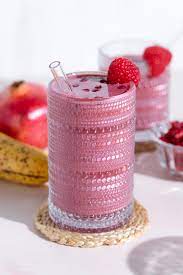 pink pomegranate smoothie the