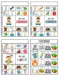 Chore Charts Carolina Chore Chart Kids Printable Chore