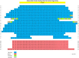 Seating Chart Glema Mahr Center For The Arts