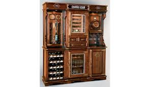 unique cigar and wine cabinet with a