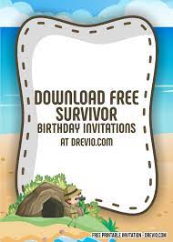 free survivor party invitation