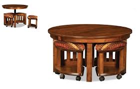 Five Piece Round Table Bench Set