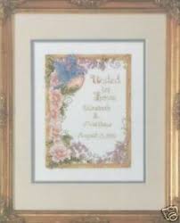 Details About United In Love Cross Stitch Chart Pattern Wedding Sampler