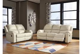 rackingburg cream reclining sofa