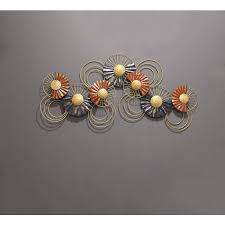 Metal Wall Art Decor With Flower