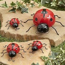 giant metal ladybug garden decorations