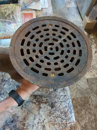 floor cast iron floor drain p trap