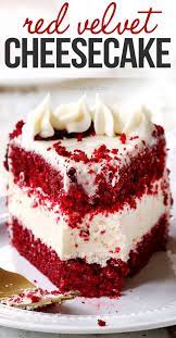 red velvet cake no bake cheesecake