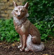 Large Garden Fox Statue Cement Fox