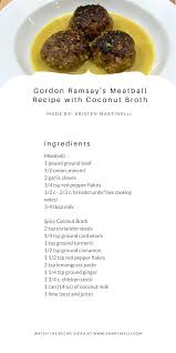 meatball recipe with coconut broth