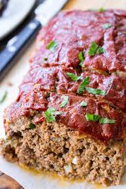 whole30 paleo meatloaf with whole30 ketchup