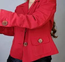 Talbots Red Blazer Jacket Women S