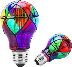 Stained Glass Led Light Bulb 3 5w