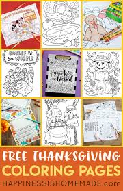 Print our free thanksgiving coloring pages to keep kids of all ages entertained this november. 20 Free Thanksgiving Coloring Pages For Adults Kids Happiness Is Homemade