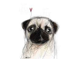 It's going to be fun they said. Pug Greeting Card Cute Dog Greeting Card Watercolor Pug Etsy In 2021 Dog Greeting Cards Pug Art Pug Dog