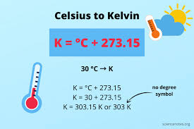 Convert Celsius To Kelvin Formula And