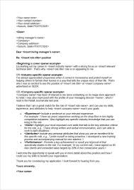 free cover letter template seek