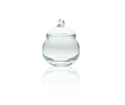 Small Storage Glass Jar With Lid For