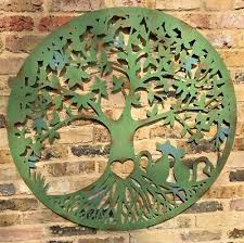 Cat Tree Of Life Heart Wall Art Garden