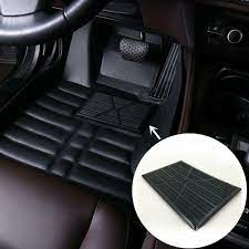 car 1x black floor mat carpet non slip