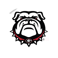 Georgia Bulldogs - Bulldog on White ...