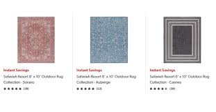 8 x 10 outdoor rugs 69 98 shipped