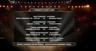 520 likes · 21 talking about this. Tonight S Fight Card Who S World Boxing Super Series Facebook