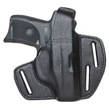 3 slot leather thumb break holster