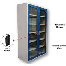 Lab Storage Glass Cabinet