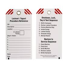 Brady Lockout Procedure Template Tags Pack Of 10