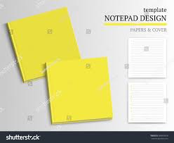 Template Notepad Design Cover Papers Stock Vector Royalty Free