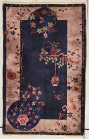 antique art deco chinese rug 3 0 x 4 9