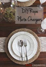 diy rope plate charger free plans