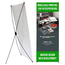 x style collapsible banner stand