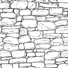 Vector Hand Drawn Texture Of Brick Wall