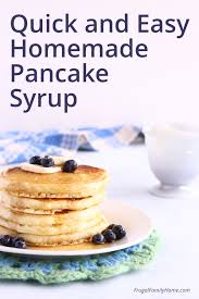 simple and easy homemade pancake syrup