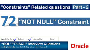 not null constraint in sql oracle