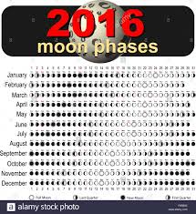 Moon Calendar 2016 Stock Vector Art Illustration Vector