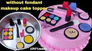 makeup cake topper without fondant 100
