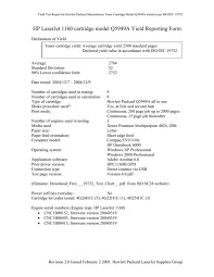Before proceeding with the software installation, the printer must first be properly set up, and your computer must be ready to print. Hp Laserjet 1160 Cartridge Model Q5949a Yield Reporting Form Manualzz