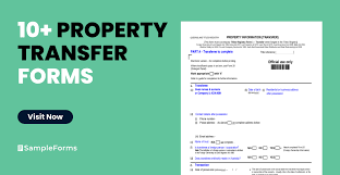 sle property transfer forms in pdf