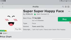 I Traded Up For Super Super Happy Face Roblox Youtube