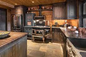 Modern Cabin Interior Kitchen gambar png
