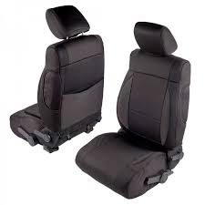 Neoprene Seat Covers Black Sides Black