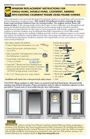 Window Replacement Instructions For