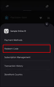 how to redeem a code on a ps5