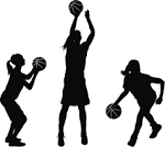 Free Female Basketball Player Silhouette, Download Free ...